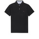 TOMMY HILFIGER湯米 希爾費(fèi)格 男款POLO衫 純色簡(jiǎn)約男士Polo短袖 夏季新款上衣 黑色C817857318翻領(lǐng)T恤 L（建議160-180斤）