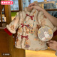 柏潮女童漢服新款兒童冬裝國風加絨旗袍連衣裙新中式拜年服公主裙 主圖款 80偏小一碼