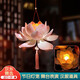 阿寶麗可愛(ài)燈籠網(wǎng)紅蓮花古風(fēng)手提荷花燈地?cái)倲[攤小商品兒童手工材料包