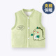 迪迪熊日記（DIDIXIONGRIJI）寶寶馬甲秋冬夾棉保暖外出冬裝嬰兒背心小馬夾男女兒童小坎肩一歲 (夾棉馬甲)綠色恐龍 90 碼