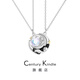 century kindle小王子與玫瑰2025新款純銀情侶項鏈一對時尚輕奢紀(jì)念生日精美禮物 星月小王子與玫瑰情侶項鏈一對