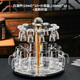 MIDOC高檔輕奢小號白酒杯套裝玻璃一口烈酒杯分酒器創(chuàng  )意金箔酒具套裝 茅臺透明款10壺10杯+水晶杯架
