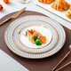 onlycook 歐式陶瓷盤(pán)子 家用輕奢牛排盤(pán)多用刀叉盤(pán)甜品淺盤(pán)西餐餐具 10英寸牛排盤(pán)/2個(gè)