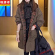 恒源祥2025新款加厚棉衣女中長(cháng)款寬松棉服時(shí)尚外套冬季加絨棉襖保暖大衣 深卡其 M 推薦85-130斤