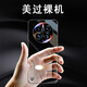 弘卓適用華為mate50Pro手機殼 huaweimate50Pro保護套 電鍍無邊框超薄透明散熱防摔簡約硬殼 石墨黑
