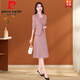 皮爾卡丹（pierre cardin）小香風(fēng)套裝連衣裙女2025新款早春秋時尚氣質(zhì)貴夫人兩件套 粉色【結(jié)婚長輩衣服/喜婆婆婚宴 L 【建議106-115斤左右】