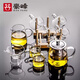 豪峰2025新款整套耐熱玻璃功夫茶具套裝家用泡茶壺蓋碗茶杯送新年禮物 【玻璃宜樂(lè )10件套+1個(gè)杯架】