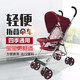 福貝貝嬰兒推車(chē)超輕便攜傘車(chē)簡(jiǎn)易折疊透氣兒童手推車(chē)寶寶車(chē)鋁合金春夏款 升級鋁合金款紅色