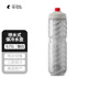 POLAR BOTTLEPOLAR BOTTLE 美國(guó)北極熊運(yùn)動(dòng)騎行水壺710ml噴嘴款保冷雙層便攜 噴水式-銀白色-配防塵蓋 710ml