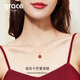 Grace Girl十芒星鉆石項鏈女輕奢吊墜銀玫瑰金鎖骨鏈生日禮物送女友 鉆石羅盤項鏈+輕奢禮盒