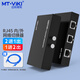 邁拓維矩（MT-viki）2口4口網(wǎng)絡(luò)共享器切換器2進(jìn)1出4進(jìn)1出內(nèi)外網(wǎng)切換RJ45網(wǎng)線免插拔一鍵切換物理通道 2路【金屬外殼】 MT-RJ45-2