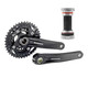 SHIMANO9/10速山地牙盤MT210 30S 40/44T山地中空牙盤禧瑪諾M371方孔牙盤 MT210/40T-30-22T/含軸