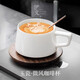 伊文白瓷咖啡杯碟套裝高顏值陶瓷水杯高檔情侶馬克杯定制喬遷生日禮物 【禮盒裝】微風(fēng)-陶瓷咖啡杯+杯墊