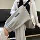 小允星（xiaoyunxing）抽繩運動(dòng)褲女學(xué)生春秋2023新款褲子高腰哈倫褲小個(gè)子顯瘦休閑褲 淺灰常規款 M(95-110斤)
