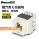 PANDUIT 泛达超五5类超六6a类NK模块非屏蔽RJ45网线模块86型单口双口网络面板千兆万兆 超六类万兆模块-白色