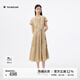 播高腰氣質(zhì)連衣裙女25夏季新款韓系chic別致長(cháng)裙DDS2LD5911 O20蒼瓊 XS