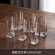 青蘋(píng)果玻璃杯家用杯子水杯6只套裝客廳家庭耐熱待客用喝水泡茶杯 四方杯240ML/6只裝