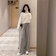 艾珠兒衛衣女裝春秋季新款韓版寬松顯瘦減齡闊腿褲休閑時(shí)尚運動(dòng)服兩件裝 圖片色 M