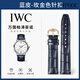 WPOOC萬(wàn)國表帶真皮原裝男iwc柏濤菲諾葡萄牙7計時(shí)原廠(chǎng)七日鏈飛行員適配表鏈 藍色【玫瑰金色針扣】原裝款 20毫米【皮帶寬度】