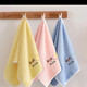 質(zhì)心原色兒童洗臉毛巾比水不掉毛柔軟擦臉幼兒園寶寶擦手巾掛巾童巾 快樂(lè )鴨粉+黃+藍3條裝