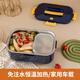 探路途2L車(chē)載加熱飯盒12v24v220v家車(chē)三用免注水便攜電加熱保溫飯盒恒溫 寶石藍-送餐具保溫包 2升-12v24v220v車(chē)家三用-2格內膽