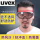 德國進口UVEX眼鏡 防風眼鏡  騎行可佩帶近視眼鏡  男女戶外透明防風沙摩托車護目鏡