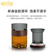 塔馳密司（touchmiss）玻璃泡茶杯茶水分離杯辦公室大容量喝水杯個人專用男士帶蓋杯子 遠山【竹環(huán)款+青純】玻璃泡茶杯
