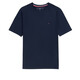 TOMMY HILFIGER 湯米 希爾費格 男裝夏季男款圓領短袖上衣 純色打底T恤男 海軍藍 M （70-80kg）