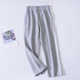 毛毛鴨兒童深藍校服褲子春夏長(cháng)褲男童學(xué)生女童藏青淺灰加絨兩道杠運動(dòng)褲 淺灰色直筒（春秋款） 170 碼 （建議身高155-165）