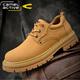 駱駝動(dòng)感（camel active）德國駱駝動(dòng)感2022新款男士休閑皮鞋軟底防滑大頭鞋時(shí)尚百搭工裝鞋 金黃 46
