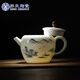 蘇氏陶瓷（SUSHI CERAMICS）手繪功夫泡茶壺國(guó)潮山水畫陶瓷茶壺 220ml J0488