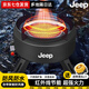 JEEP戶外卡式爐戶外炊具煮茶爐紅外線防風(fēng)分離式爐頭露營(yíng) 灰色聚能爐【送收納包】