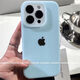 美克杰適用于果凍液態(tài)硅膠綠iPhone1211蘋(píng)果13手機殼14promax男女1516P ins小眾高顏值液態(tài)果凍精孔 奶芙藍帶標 蘋(píng)果13