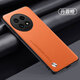 柚獅 一加13手機殼新款素皮防摔超薄1+13保護套全包鏡頭散熱男女款新款高檔高級感真皮防塵簡(jiǎn)約軟殼 【丹霞橙】原機素皮手感 一加13