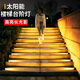 銳易太陽能樓梯燈庭院戶外花園別墅臺(tái)階燈人體感應(yīng)照明裝飾步道燈 地面聚光-人體感應(yīng)-暖光（8個(gè)裝）