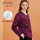 金三塔保暖內衣女絲綿保暖棉襖NSFAD733 暗紫1316-1 XXL 