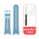 SZ LLQLTD適用小米米兔兒童電話(huà)手表4c/5c/6c表帶c7a/7x/7a腕帶5x/6x硅膠redmi兒童手表替換帶編織掛繩配件 米兔6x原款式藍色表帶【送高清貼膜*2】