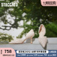思加图新款BURANO仙女鞋蕾丝鞋婚鞋法式尖头细高跟鞋ED334AK3 杏色 38