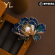 COISEE.YL牡丹花空窗琺瑯珍珠胸針女胸花氣質(zhì)百搭個(gè)性小眾設(shè)計(jì)高級(jí)感 牡丹花胸針