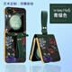 栗栗虎 三星zflip6手機殼新款Galaxy Z Flip6折疊屏真皮質(zhì)翻蓋全包女款腕帶彩繪flip6超薄防摔外殼保護套 【青綠色】 三星Z Flip6