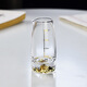 庫鉑金山白酒杯套裝創(chuàng  )意家用水晶玻璃分酒器小一口杯觀(guān)山金箔酒壺帶架 金山無(wú)把壺 單只