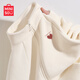 名創(chuàng)優(yōu)品（MINISO）搖粒絨外套女秋冬季2024年新款潮流沖鋒衣服內膽抓絨保暖女士夾克 【420G重磅奧粒絨】米白色(愛藝心胸標) 加厚 L 165 (體重125-145斤)