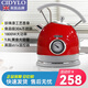 CIDYLO英國電熱水壺復古燒水壺家用自動斷電大容量1.8L新款保溫高顏值304不銹鋼恒溫電熱水壺 1.8L 中國紅（常規(guī)款）