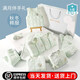 啟芽嬰兒禮盒衣服男女寶寶套裝滿(mǎn)月禮物新生兒用品初生剛出生送禮秋冬 北極熊棉服綠色9件套 59cm （0-3個(gè)月）禮盒裝