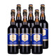 智美（Chimay）比利時修道院啤酒 進(jìn)口精釀 智美紅帽藍(lán)帽綠帽小麥啤酒750ml瓶裝 750mL 6瓶 智美藍(lán)帽
