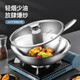 美廚（MAXCOOK）物理不粘炒鍋 不易生銹家用炒鍋 少油煙炒菜鍋燃?xì)饷涸铍姶艩t通用 304不銹鋼MCC7911 30cm