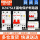 德力西漏電保護器DZ47SLE空氣開關(guān)帶漏保開關(guān)家用小型斷路器空開漏保 2P 10A