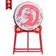 御馬（YU MA）1米龍鼓牛皮大堂鼓中國紅鼓景區(qū)立式鼓道具鼓戰(zhàn)鼓可定制
