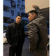 POUM美式復古重磅教練棉服飛行員硬漢夾克設計感機能戶外潮牌百搭外套 QYRJ-M5009黑色 XL