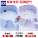 羅蒙（ROMON）（ROMON）免燙襯衫男長(cháng)袖修身春夏薄款中青年商務(wù)正裝條紋襯衣男 【兩件長(cháng)袖】K997藍色+K08-28紫條 40/XL